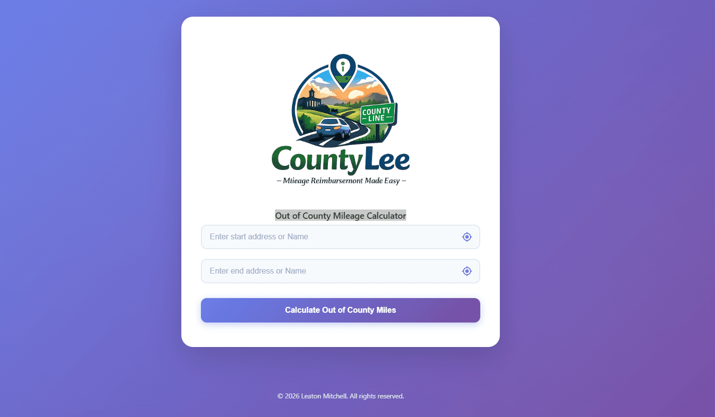 County Lee Webapp